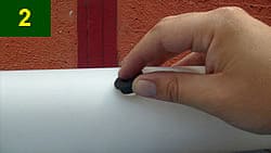 Colocación de Goma, Inicial con Goma para Manguera de 16 mm