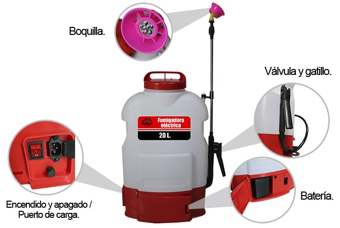 atomizador eléctrico, rociador eléctrico, dispersor electrico, esparcidor electrico, aspergidor electrico, dispensador electrico