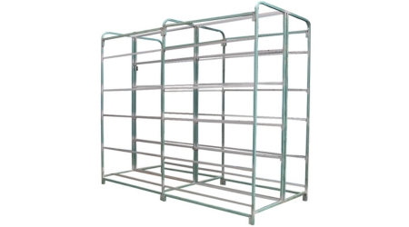 Rack o Anaquel de Acero para 100 Charolas de Forraje Verde Hidropónico (FVH)