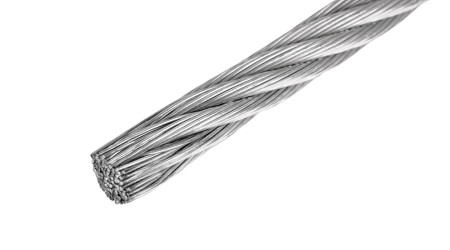 Alambre para Tutoreo por metro / También para líneas de riego / Cable de Acero 3/16 con Hilada de 7×7