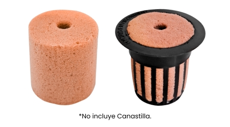 cilindro de foami con uso en canastilla