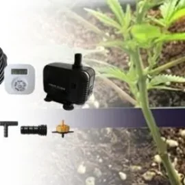 Kit Automatizado de Riego para 5 Macetas de Marihuana
