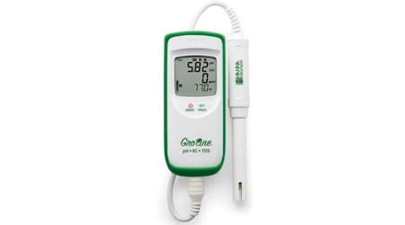 Medidor Portátil e Impermeable de pH/CE/TDS de la Linea Groline, Útil para Hidroponía HI9814