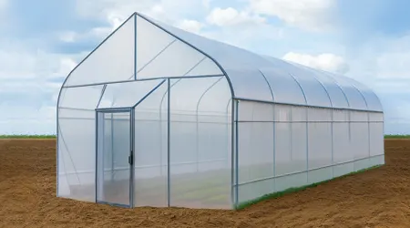 Invernadero Mini Green de 6 x 15 Metros a un Túnel de Superficie de 90 m2 (Estructura y Cubierta)