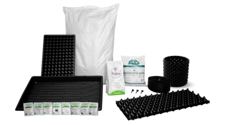kit de hidroponí casera con sustrato