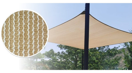 Rollo de malla sombra raschell BEIGE al 90% de 4 m
