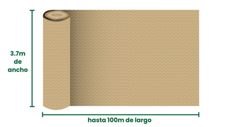 Largo Malla Beige Malla Sombra Beige MEDIDAS