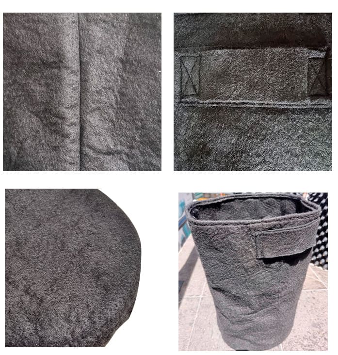 Detalles maceta geotextil de 29 litros