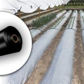 Rollo de Plástico Acolchado Negro/Plata Cal 80 de 915 m de Largo x 1.20 de Ancho