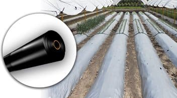 Rollo de Plástico Acolchado Negro/Plata Cal 80 de 915 m de Largo x 1.20 de Ancho