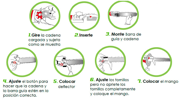 Instalación Adaptador Motosierra