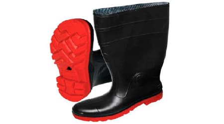 Botas de Hule Industrial Color Negro Talla #27