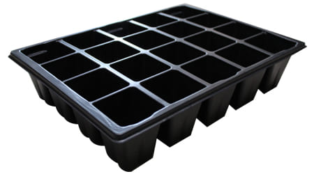 Charola para germinar de 20 Cavidades Cuadradas