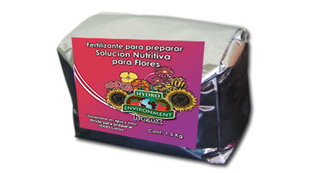 Solución Cerrada Solución Nutritiva para Flores