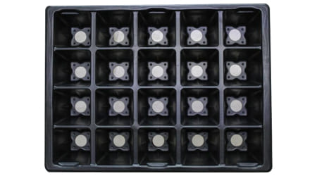 Almacigo para germinar de 20 Cavidades Cuadradas