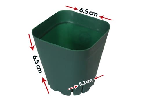 medias de la maceta de popagación verde rígida de 1/4 de litro o 0.23 litros 23 mililitros