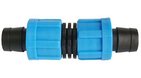Cople con Rosca para Cinta de Riego de 17 mm