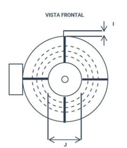 diagrama vista frontal calefactor 250000 btu