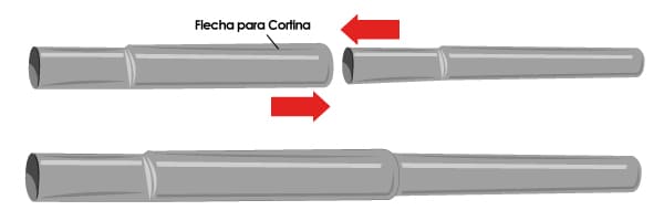 Unión Flecha para Cortina