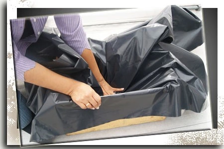 Maceta para hidroponía casera, ajuste de bolsa negra en huacal