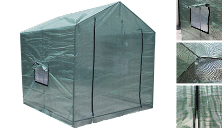 mini invernadero casero desarmable invernaculo greenhouse tipo carpa con estructura de aluminio vivero de traspatio patio jardín terraza vivero huerta o huerto