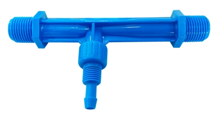 Inyector Tipo Venturi de 1/2 pulgada Fabricado en ABS y Conector Tipo Macho