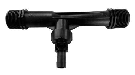 Inyector Tipo Venturi de 1 pulgada Fabricado en ABS y Conector Tipo Macho