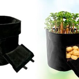 Maceta Hidropónica de Geotextil para Producción de Papa y Tubérculos 21.2 Litros