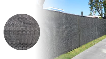 Rollo de Tela o Malla rompevientos color arena-negra de 3.7 m