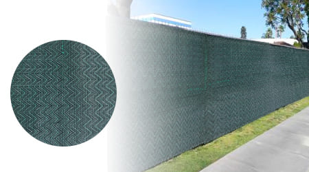 Rollo de Tela o Malla rompevientos color verde-negra de 3.7 m