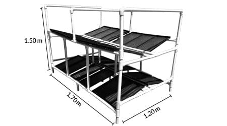medidas rack para fvh de pvc hydro 