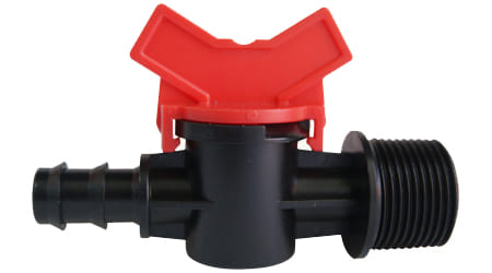 Mini Válvula de 16 mm a 3/4 de pulgada Tipo Macho