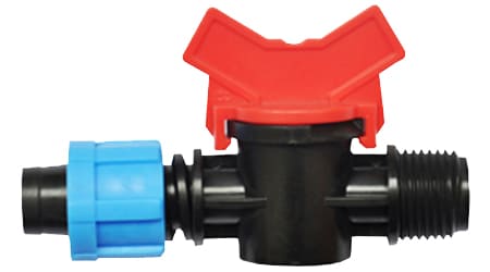 Mini Válvula de Cintilla de 17 mm a 1/2 pulgada Tipo Macho