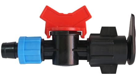 Mini Válvula de Cintilla de 17 mm a Manguera Plana o Lona