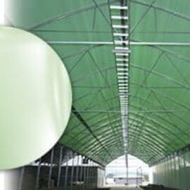 Plástico para invernadero Verde POR METRO de largo ( 15% Sombra /  8.2 m de ancho / Cal 720 )