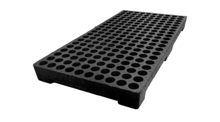Semillero de Unicel Negro de 200 cavidades (Polipropileno Expandido)