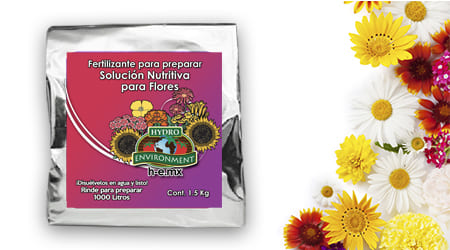 Solución Hidropónica para Flores de 1.5 Kilogramos