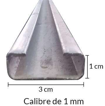 perfil, riel, barra, soporte, travesaño, estructura, viga, soporte metálico, pieza de sujeción, componente de invernadero, elemento de sujeción, barra de acero, perfil galvanizado, riel de sujeción, viga triangular.