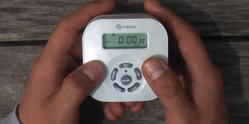 Establecimiento del horario en Timer.