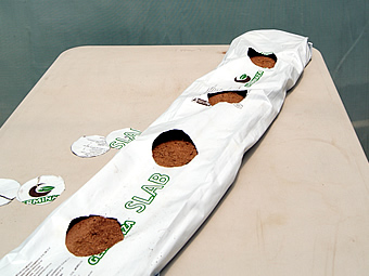 Perforaciones en Slab de fibra de coco
