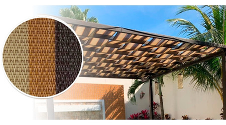 rollo de malla sombra con diferentes tonos de café claro y café obscuro para decoración malla sombra café por rollo  mallasombra mayasombra mediasombra media sombra mayasombras maya a rallas rayas rayada decorativa de colores 