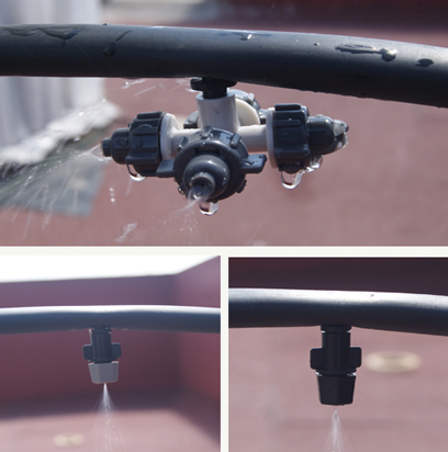 Riego por nebulización: Los accesorios para su instalación