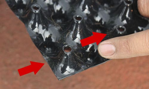 Orificios de la maceta airgrower