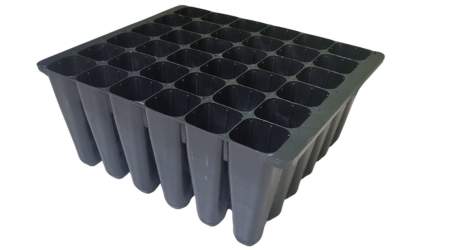 Almácigo Forestal Rígido de 36 Cavidades conicas semillero o charola forestal germinadora para germinación de arboles forestales coniferas de plástico rígido almaciguera semilleros