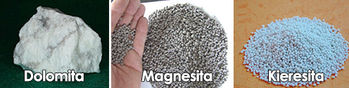Dolomita Magnesita Kieserita