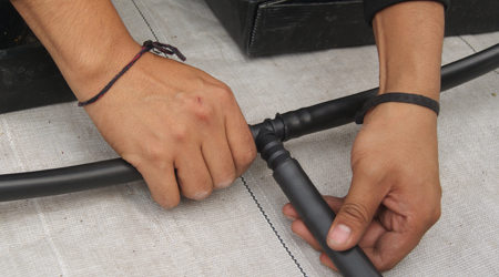 Conexiones para equipo de riego automatizado 