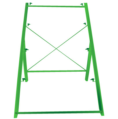 Vista frontal de la estructura de soporte para sistema NFT