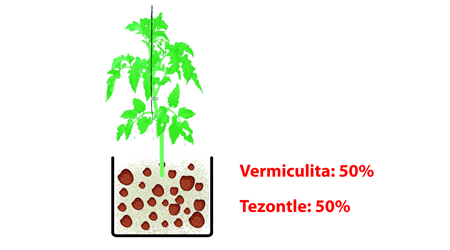 Jitomate Mezcla Perlita Tezontle