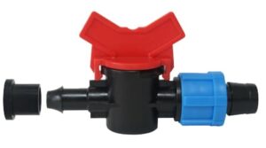Mini válvulas para cintilla con inicial con goma 
