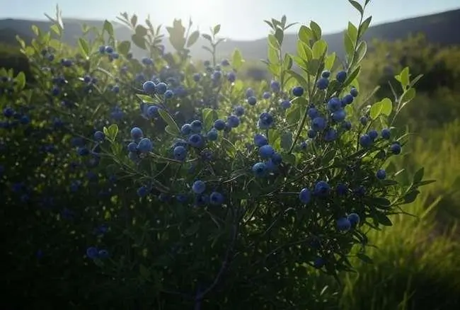 cultivo de arándano en invernadero planta silvestre